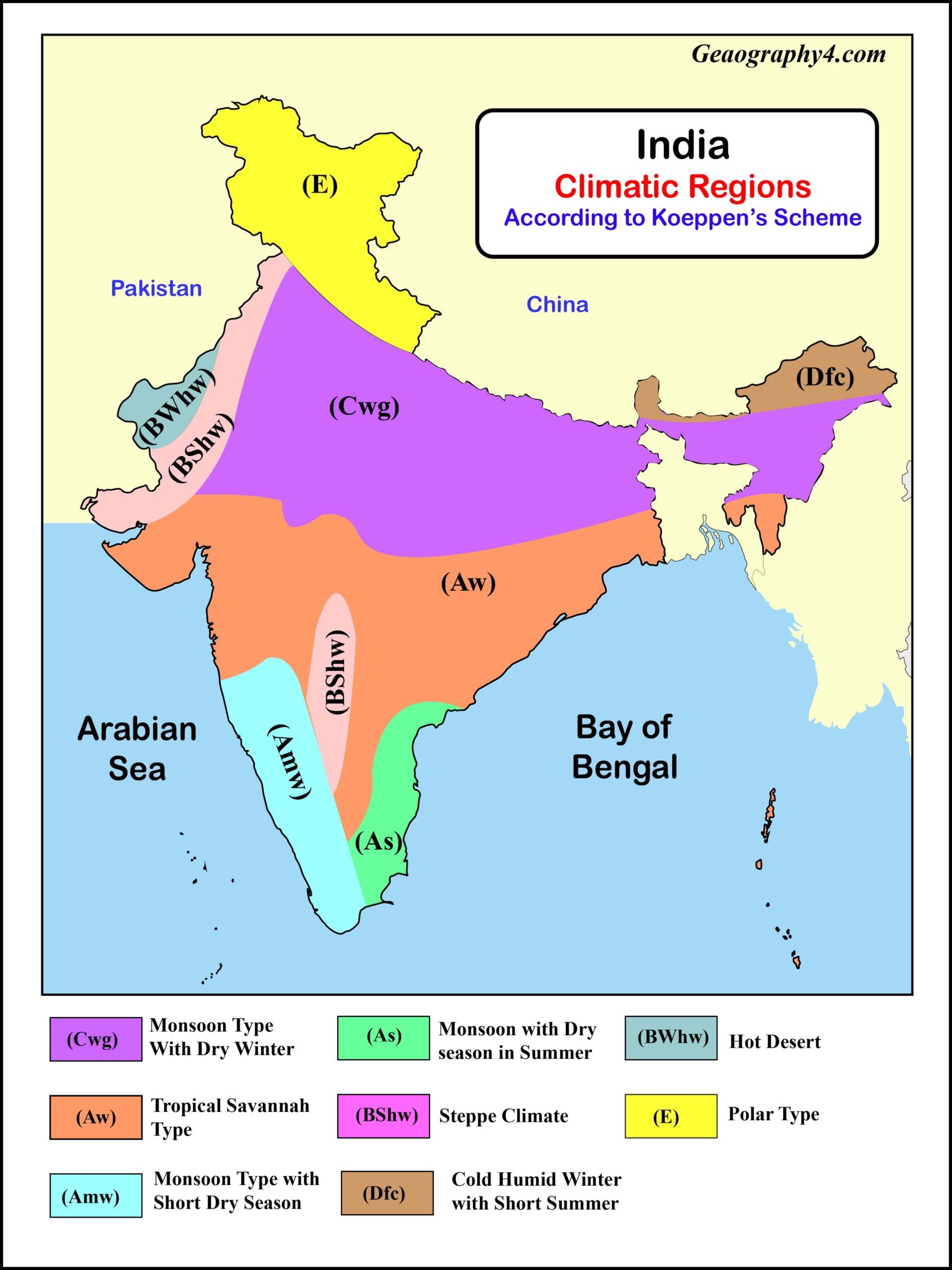 Climatic Regions Of India Scaled 