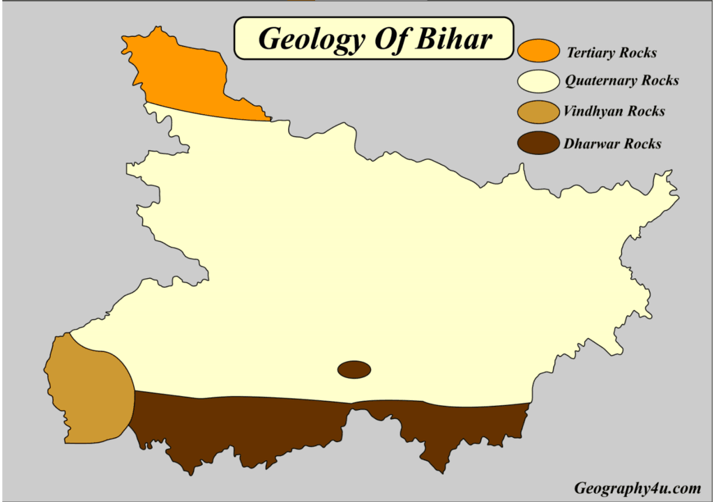 Bihar Ka Physical Map Geography Of Bihar- Complete Notes For Bpsc, Bssc | Geography4U.com