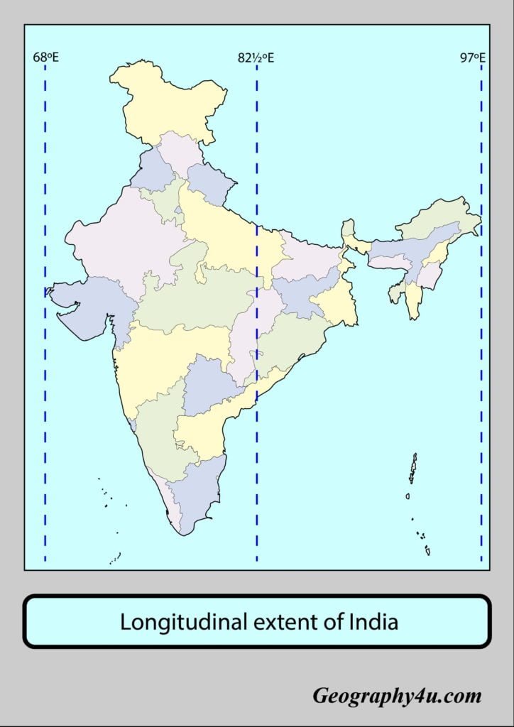 Longitudinal Extent Of India 724x1024 