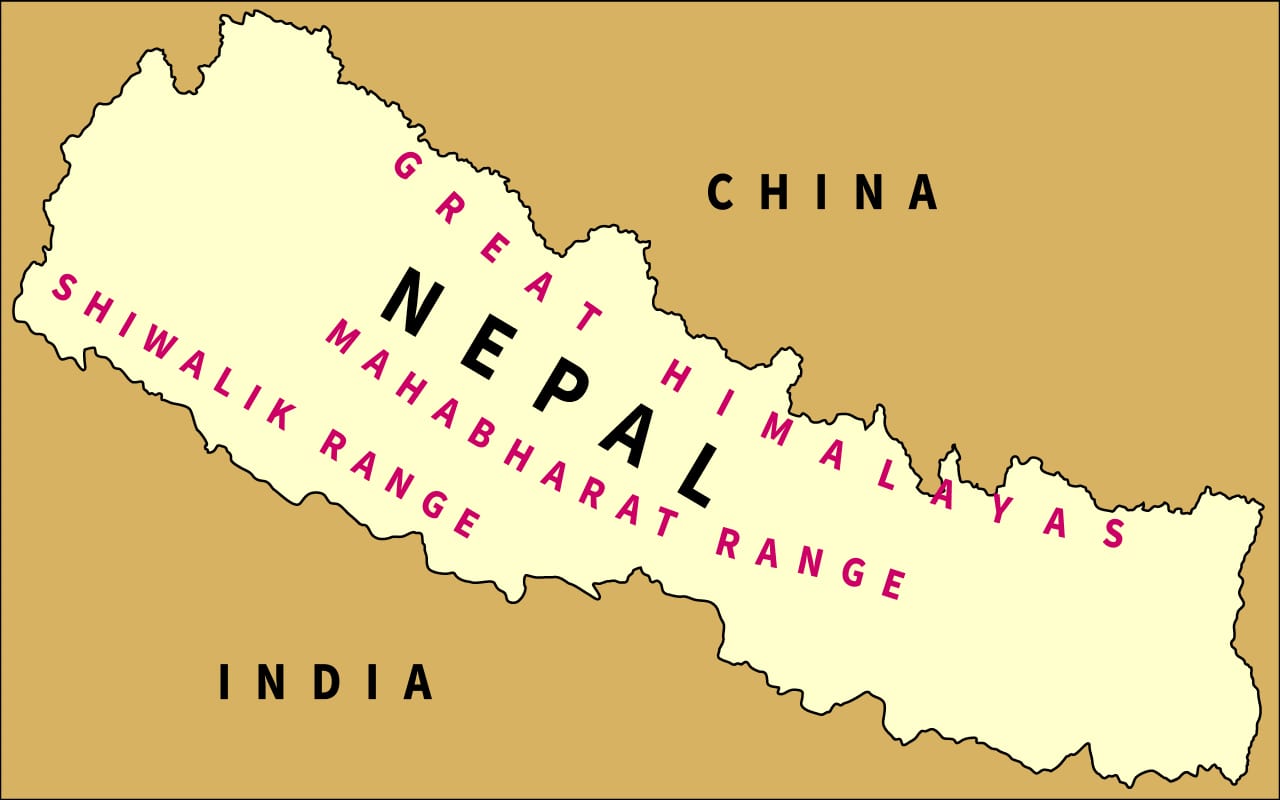 India and its neighbouring countries | Geography4u.com