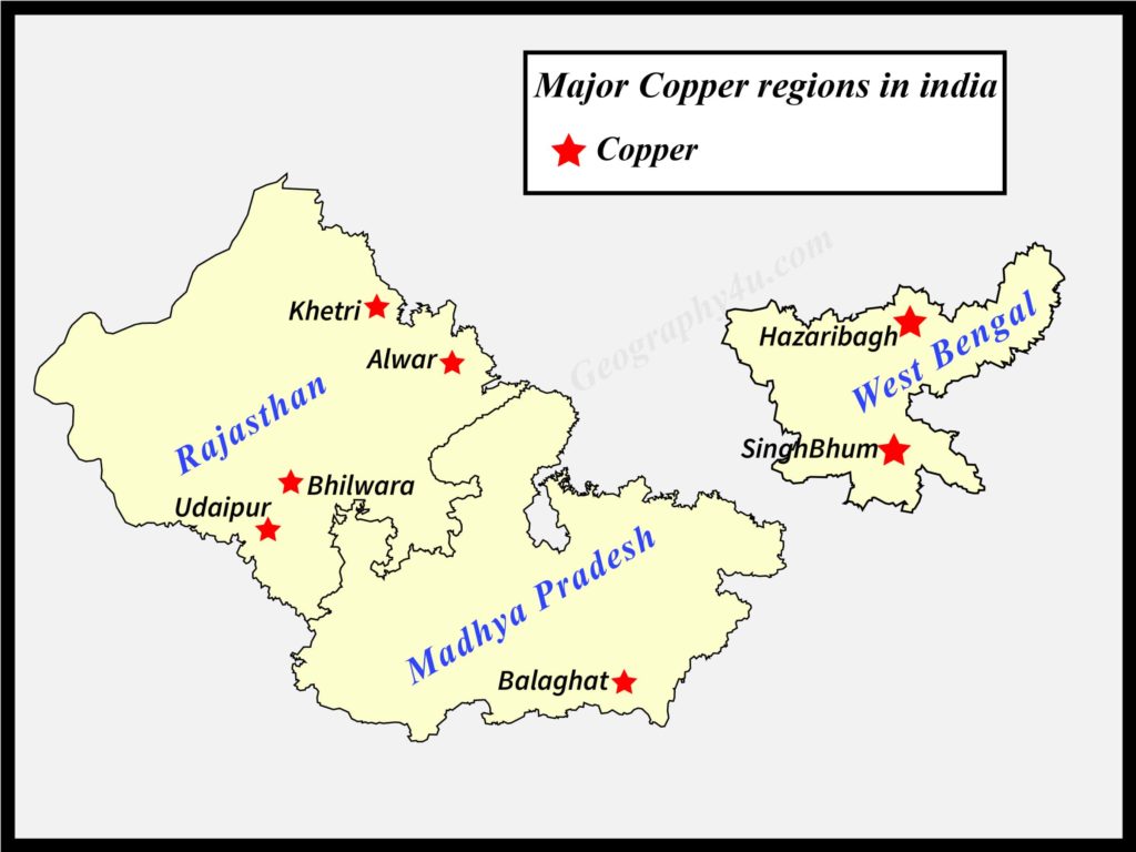 copper in india map