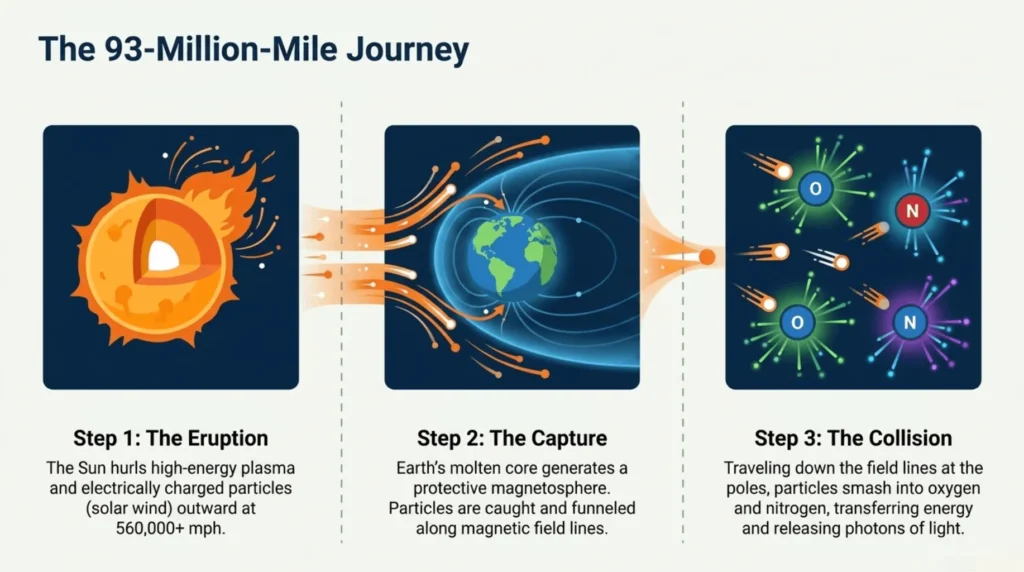 How the Aurora borealis are formed?