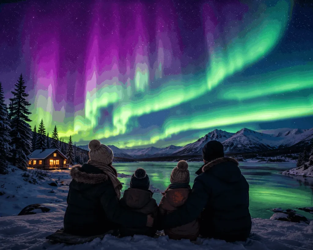 aurora family watching.webp
