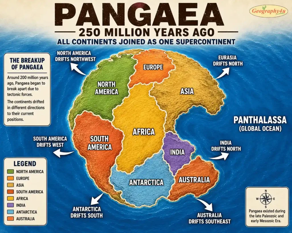 Pangea: the largest landmass