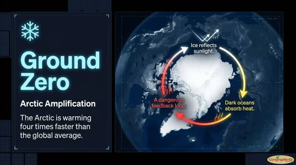 Arctic 4x faster warming than global average